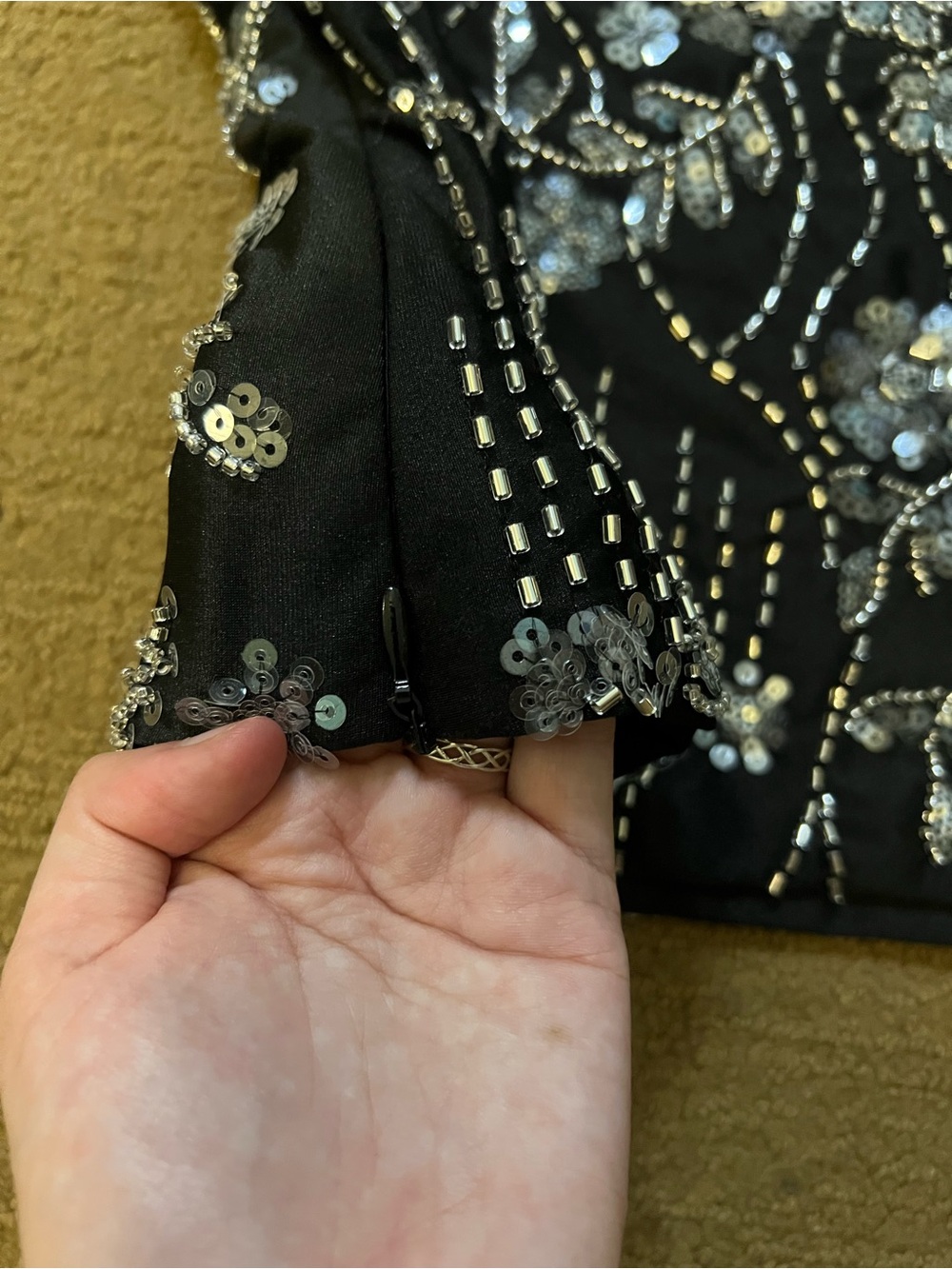 Black beaded tube top - Picture 4 of 4
